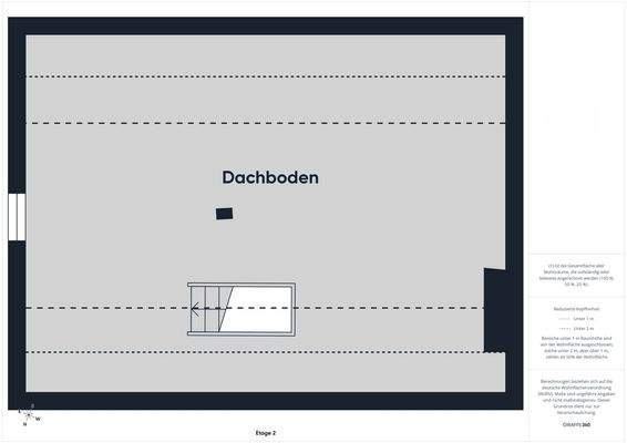 Grundriss Dachboden