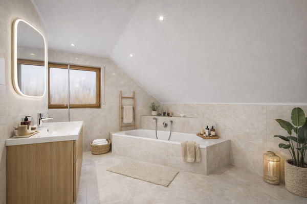 1. OG | Badezimmer (1), virt. Darstellung