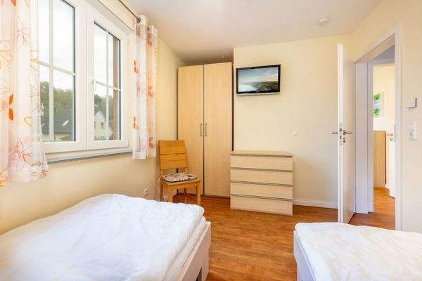 Schlafraum mit 2 Einzelbetten