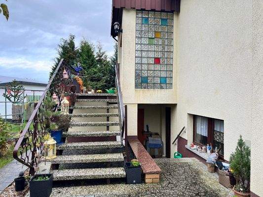 Treppe zum Hauseingang