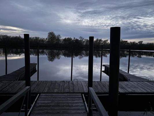 Bootshafen Dämmerung