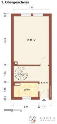 Leerer Grundriss OG für Ihre Planung