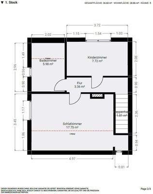 Grundriss Obergeschoss