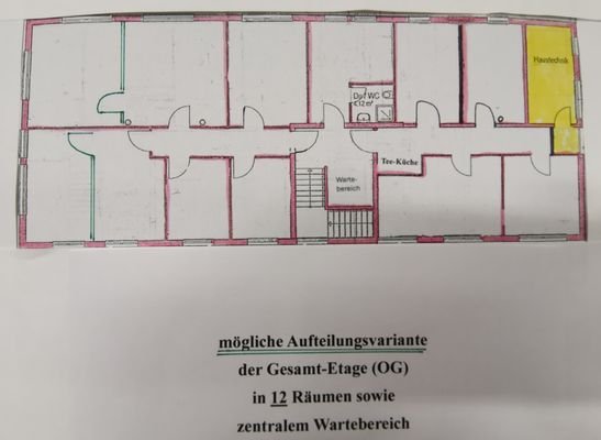 Grundriss-Variante mit 12 Räumen