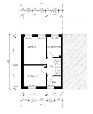 Grundriss Obergeschoss