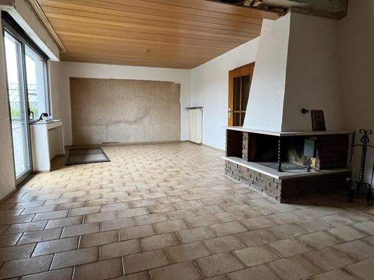 Wohnzimmer OG mit Kamin