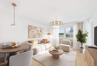 Wohn-Esszimmer (Staging)