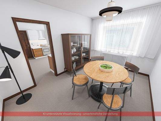 Esszimmer mit Küche