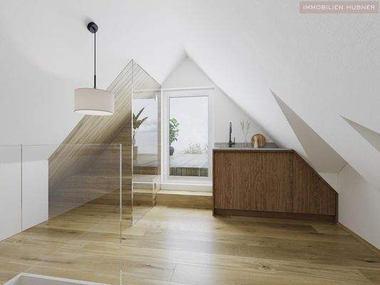 so könnte Ihr Dachboden aussehen,Blick auf die T