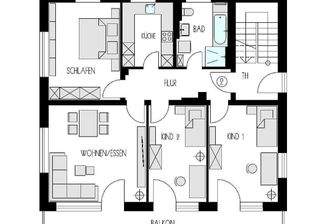 Grundriss 4-Zi.-Wohnung