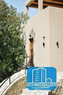 Kreta, Listaros: Moderne Villa mit Meer- und Bergblick, Gästewohnung und Pool zu verkaufen