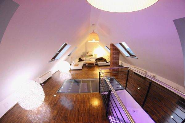 Zweites Wohnzimmer 4.OG abends