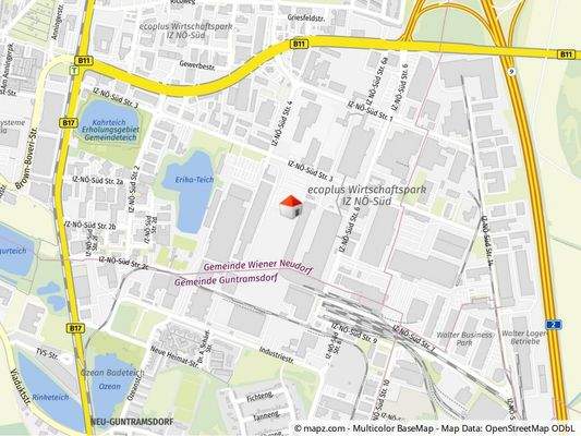 Geolyzer Kartenausschnitt