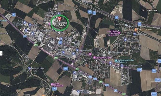 Lage innerhalb des Gewerbeparks