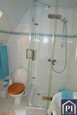 Dusche im Dachgeschoss