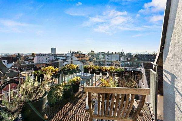 Balkon Schlaf- Arbeitszimmer 