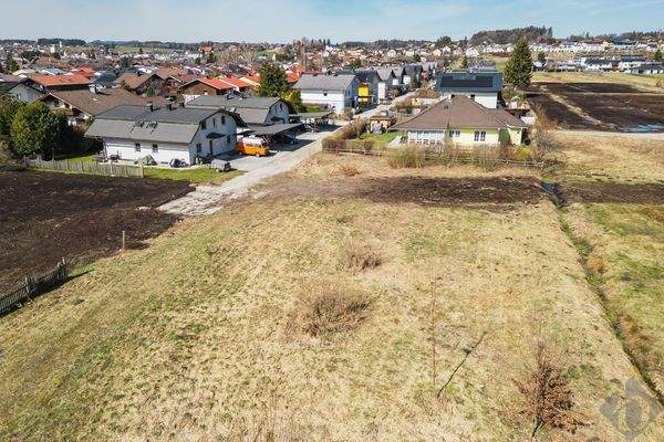 Blick auf das Grundstück