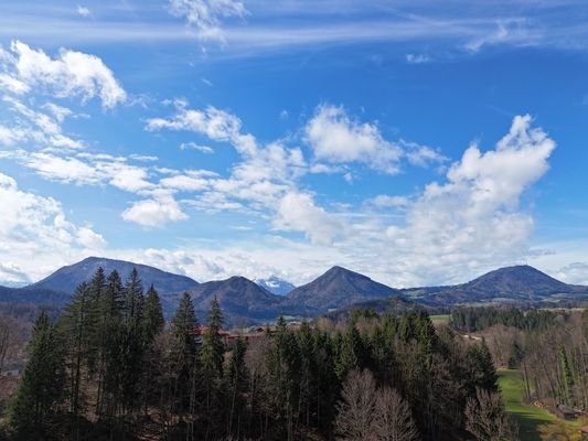 Terrassen-, Bergblick