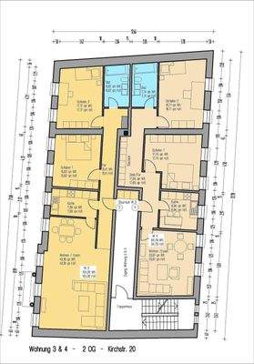 Kirchstraße Grundrisse 2. OG