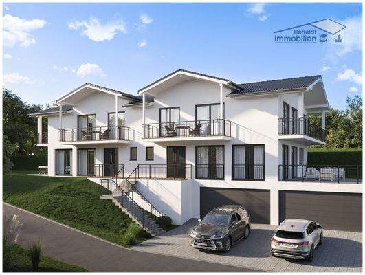 Bebauungsbeispiel 2x DHH´s