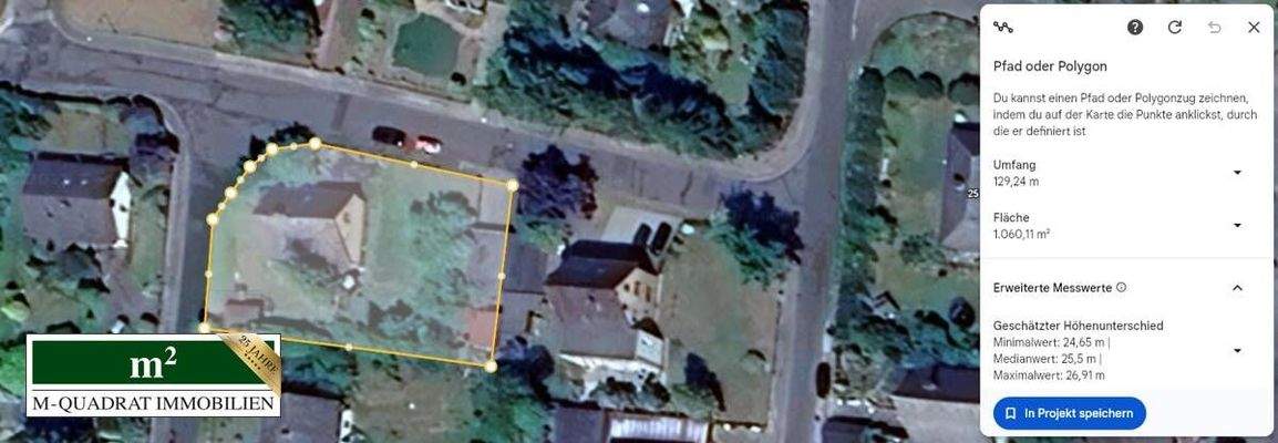 Skizzierung Ges.-Grundstücksgröße - Alt Garge