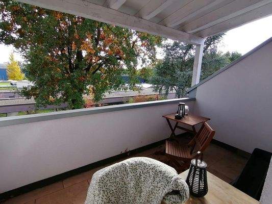 Dachloggia blick ins Grüne