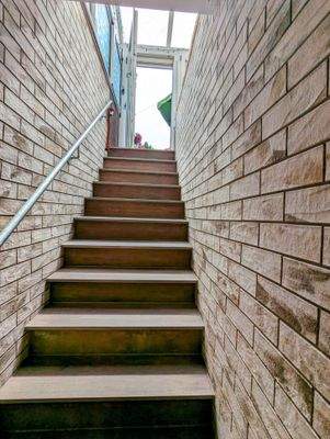 Kellertreppe zum Wintergarten