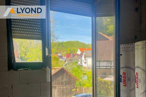 Blick aus dem Schlafzimmer