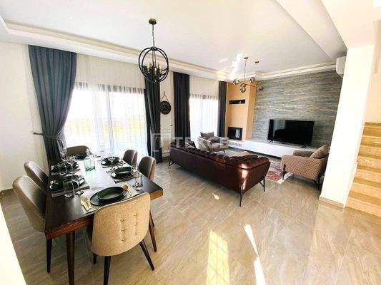 Furnished Semi-Detached Villa with Shared Pool in Gazimağusa