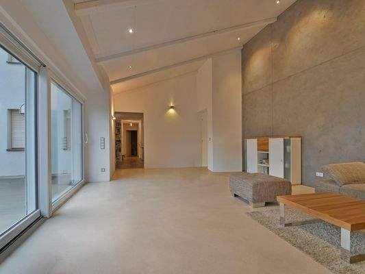 Wohnbereich mit Sichtbeton