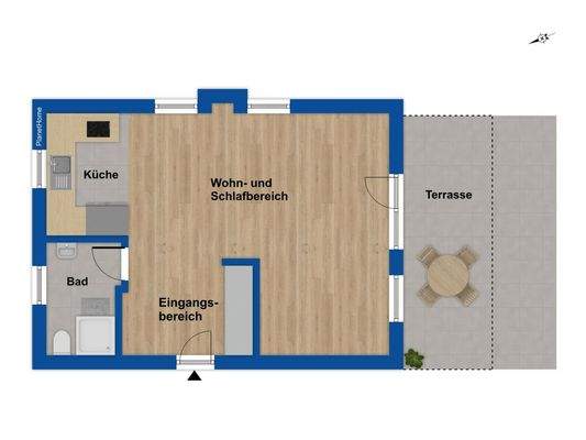 Grundriss Apartment