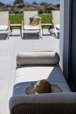 Kreta, Kefalas: Erstaunliche Steinvilla mit Meerblick und Pool zu verkaufen