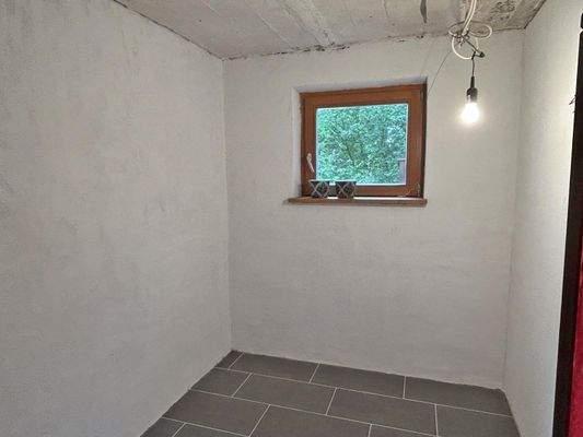 Raum für eine Sauna