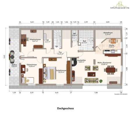 Dachgeschoss Haupthaus