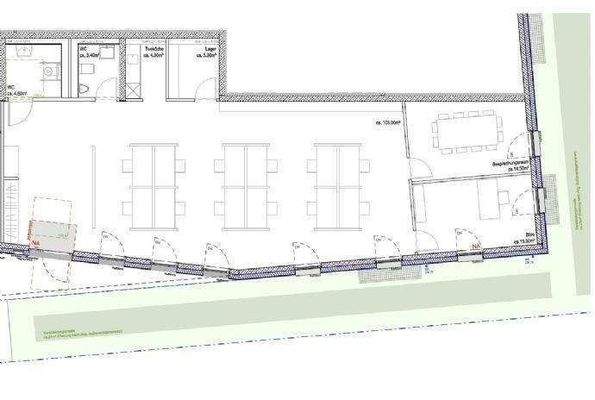 Grundriss (Möblierung beispielhaft)