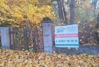 Blick auf das Grundstück