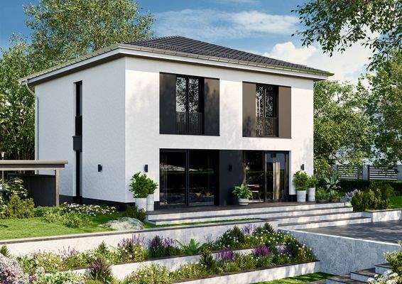 Mögliche Bebauung - Ansicht Stadtvilla