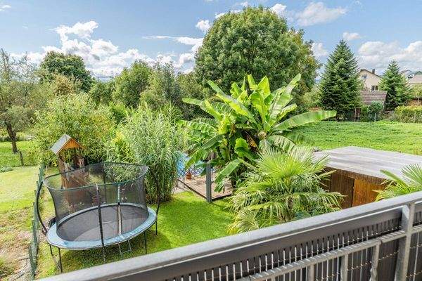 Blick vom Balkon Erdgeschoss