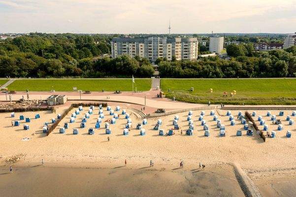 Sandstrand direkt vor der Tür