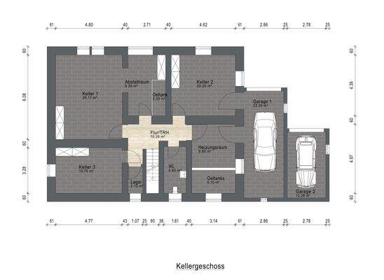 Grundriss Kellergeschoss 