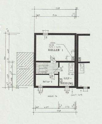 Grundriss Kellergeschoss 
