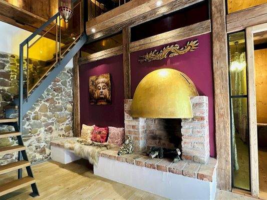 Der einladende und großzügige Wohnbereich im Obergeschoss