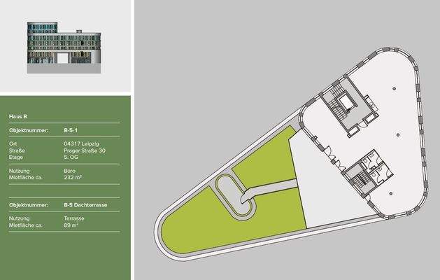 Haus B - 5. OG ca. 232 m²