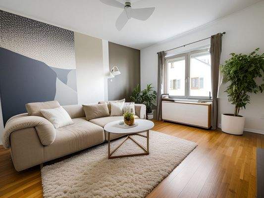 KI-Beispiel , Wohnzimmer Whg. OG Vorderhaus