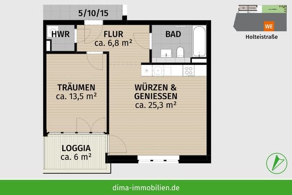 WE 15 im 3. Obergeschoss