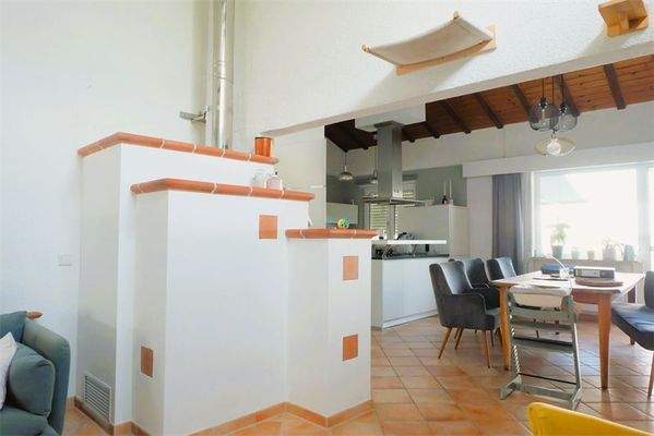 Wohnbereich Kachelofen