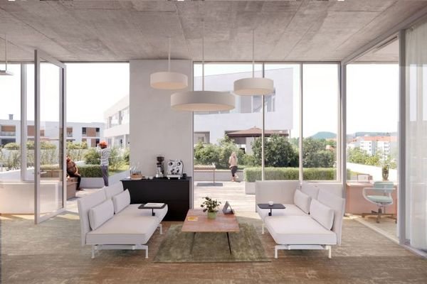 Innenraum zur Dachterrasse