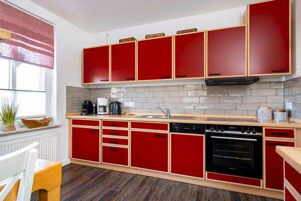 Küche in der kleineren Wohnung