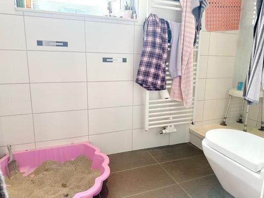 Duschbad - auch mit Fenster.