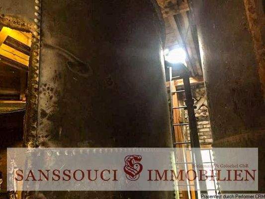 Wassertank im Dachgeschoss